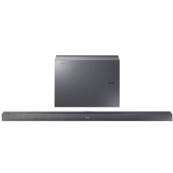 Samsung HWJ651 Silver 320W 4.1ch Soundbar with Wireless Subwoofer  Bluetooth Multiroom Compatible  1x HDMI Port